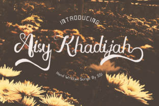 Font Choice That Stands Out: Aisy Khadijah in Action