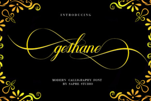 Geshane: A Script Font with Grace and Readability