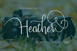 Heather: A Script Font That Elevates Your Brand’s Visual Story