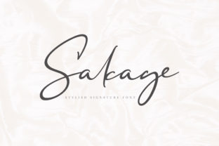 Sakage: A Script Font That Adds Personality to Branding