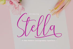 Stella: A Modern Calligraphy Typeface for Editorial Design