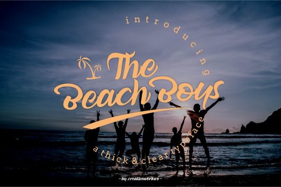 The Beach Boys: A Versatile Script Font for Branding and Design